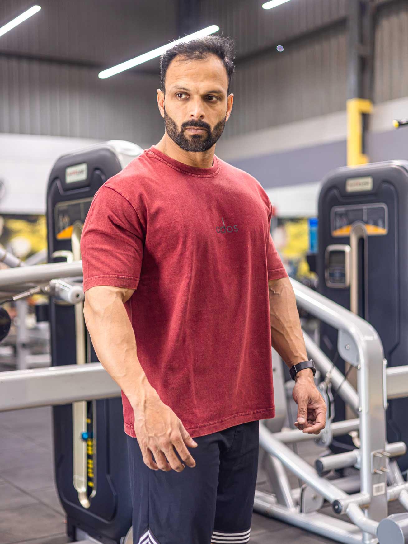 ados Regular size acid wash T-shirt - ados