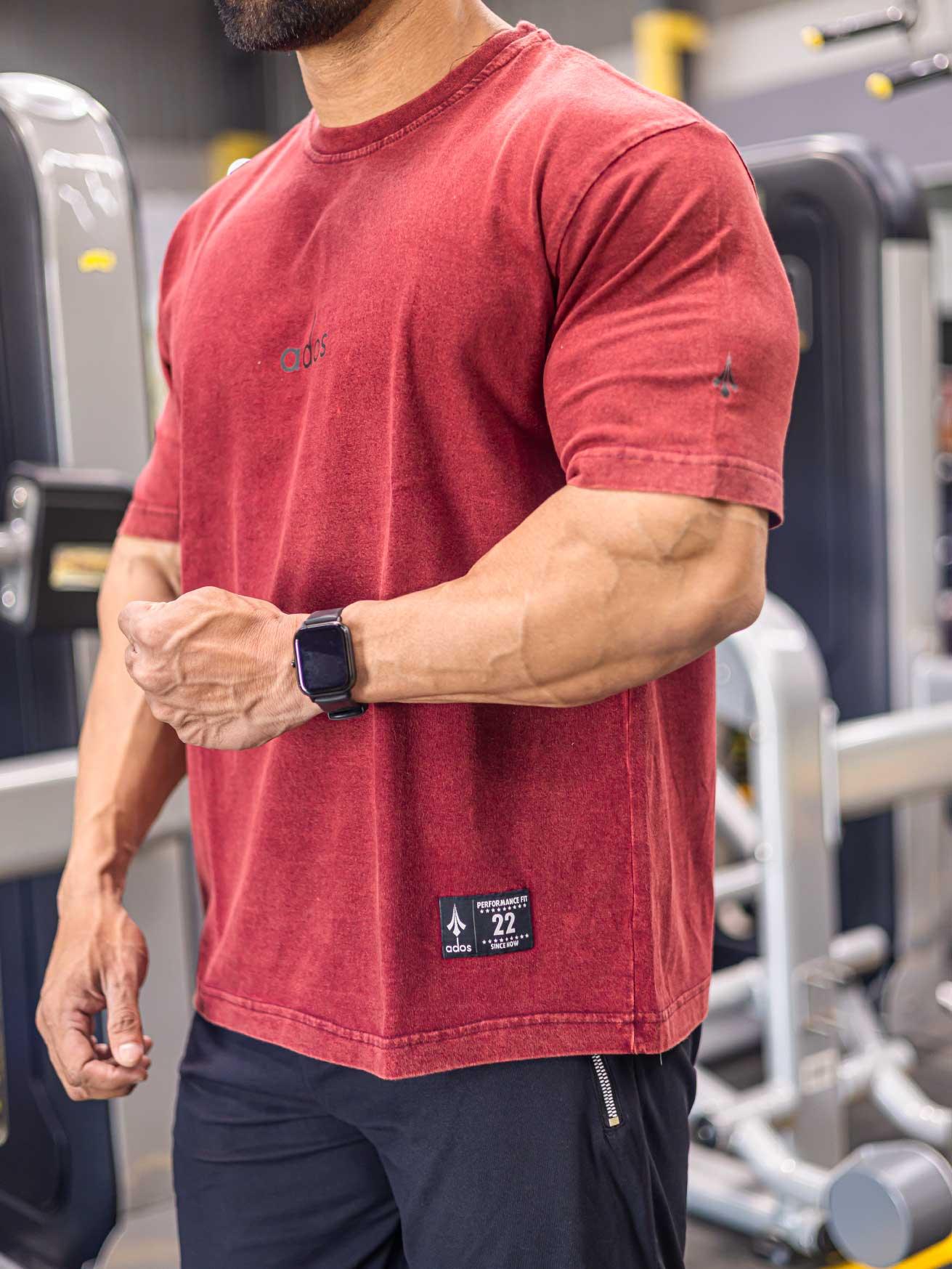 ados Regular size acid wash T-shirt - ados